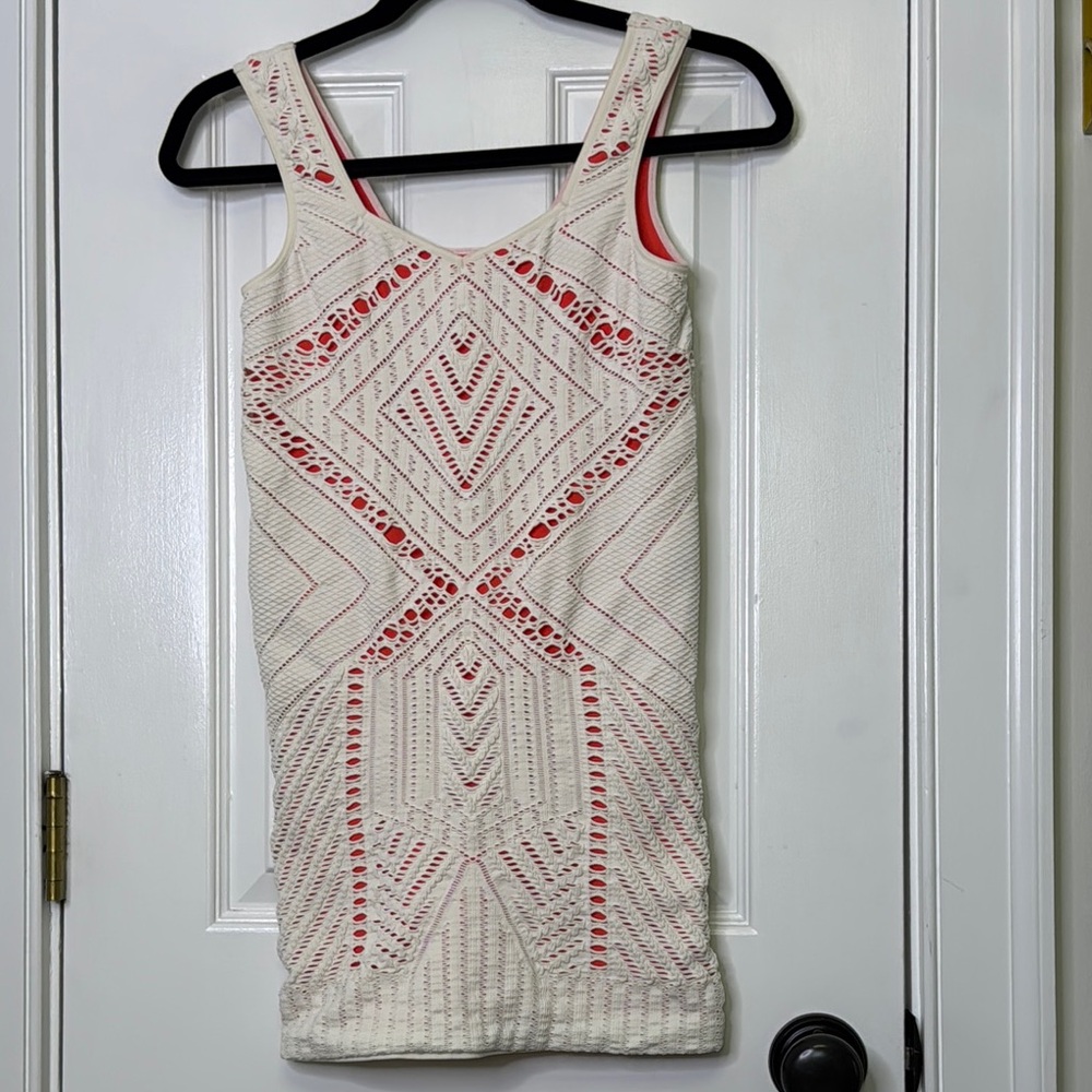 Free People Cream Sleeveless Sheath Mini Dress - Picture 2 of 6